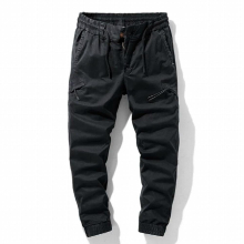 Style Mens Casual Overalls Big Thin Stretch Trousers Summer Cotton Fitted Pants Overalls Men