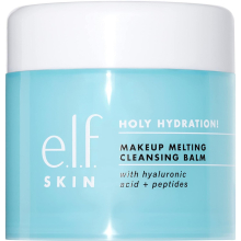 e.l.f. Holy Hydration! Makeup Melting Cleansing Balm, Face Cleanser & Makeup Remover, Infused with Hyaluronic Acid to Hydrate Skin, 2 Oz