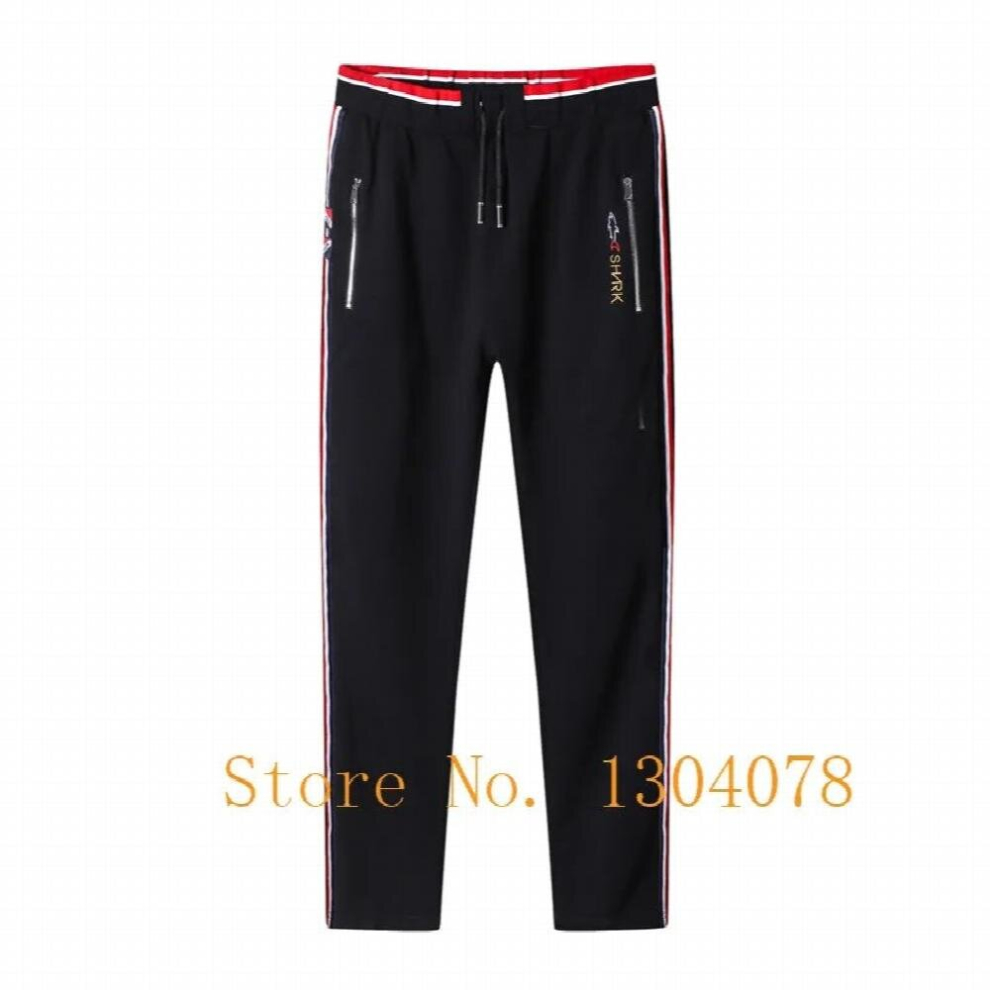 Tace & Shark Sweatpants Men 95% Cotton Jogger Pants Sportswear High Embroidery Elastic Waist Trousers Size-image-OPC-PCQQ7NT-NEW