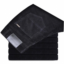 Spring Autumn Men Trousers Casual Long Regular Fit brown pants Corduroy Pants Men