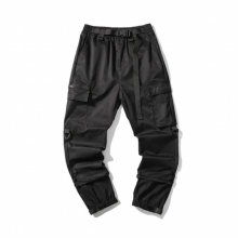Overalls MMens Tie Feet Winter Loose Streamers Fall Feeling Harem Pants Tide Casual All-Match
