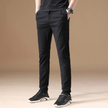Summer Men Suit Pants Slim Fit Business Solid Formal All Match Ankle Length Male Dress 38-28