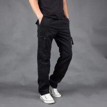 Spring Arrival Men Large Overalls Loose Trousers Casual Cargo Pants Full Length Elastic Waist Plus Size S-5XL