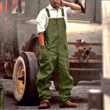 Retro Mens Overalls Loose Casual Overalls