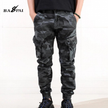 BAPAI Mens Camouflage Overalls Outdoor Tactical Trousers Multi-pocket Breathable Work Pants Cargo Pants Military Pants