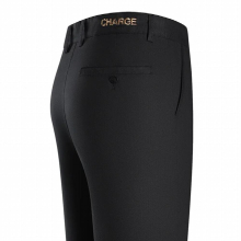 Summer Smart Casual Pant Men Mid Waist Letters Embroidery Slight Elasticity Thin Full Legnth Business Trouser