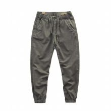 Japan Style Harajuku Vintage Elastic Waist Overalls Pant Elastic Waist High Solid Ankle Length Comfortable Trouser