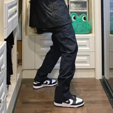 High street vintage pants Mens Classic Casual High Waist Trousers Business Pants
