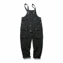 Mens Retro Overalls Workwear Sling Loose Wide Leg Jumpsuit Streetwear Solid Mens Clothing