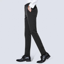 Mens Trousers Solid Slim Fit Casual Straight Full Length Spring Summer Autumn Pants