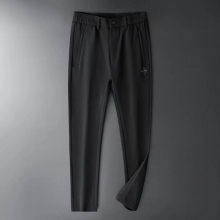Autumn Casual Men Pants Loose Soft Thick Anti-wrinkle Nylon Men Trousers Mid Straight Business Solid Pants Men