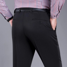 Arrival Spring Autumn Secret Pocket Suit Pants Men Straight Stretch Office Formal Long Pants Male Trousers Men Clothing