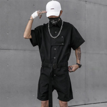 men Overalls Men Cargo Pants Classic Overall Casual Jumpsuit Trousers Male Japanese Streetwear Techwear Summer