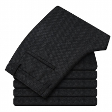 Autumn Winter Classic Business Casual Wear Mens Straight Cut Loose High Waisted Corduroy Trousers Ringbone Flannel Trousers