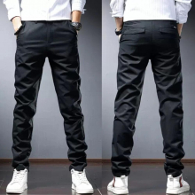 Business Casual Pants Men Autumn Suit Pants Style Slim Fit Straight Trousers