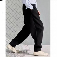 Autumn Winter Business Woolen Suit Pants Men Casual Formal Slim Fit Classic Office Woolen Straight Trousers Male L45