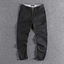 Spring and fine corduroy mens casual pants business versatile Slim small straight pants 119
