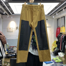 Patchwork Cargo Pants Men Women Joggers High Street Brown Overalls Slightly Loose Trousers streetwear