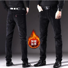 Autumn Winter Corduroy Business Dress Pants Men Thicken Warm Streetwear Casual Long Trousers Formal Suit Pant Male L15