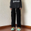 Mens fall/winter high-textured overalls corduroy slacks 1