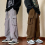 Mens fall/winter high-textured overalls corduroy slacks 2