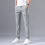 2000 Mens Thin Pants Solid Pants Smart Casual Stretch Men Cotton Formal Breathable Trousers 6