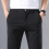 2000 Mens Thin Pants Solid Pants Smart Casual Stretch Men Cotton Formal Breathable Trousers 3