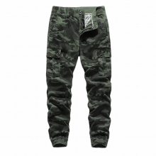 Camouflage Overalls Mens Casual Pants Washed Cotton Sweatpants Mens Trousers