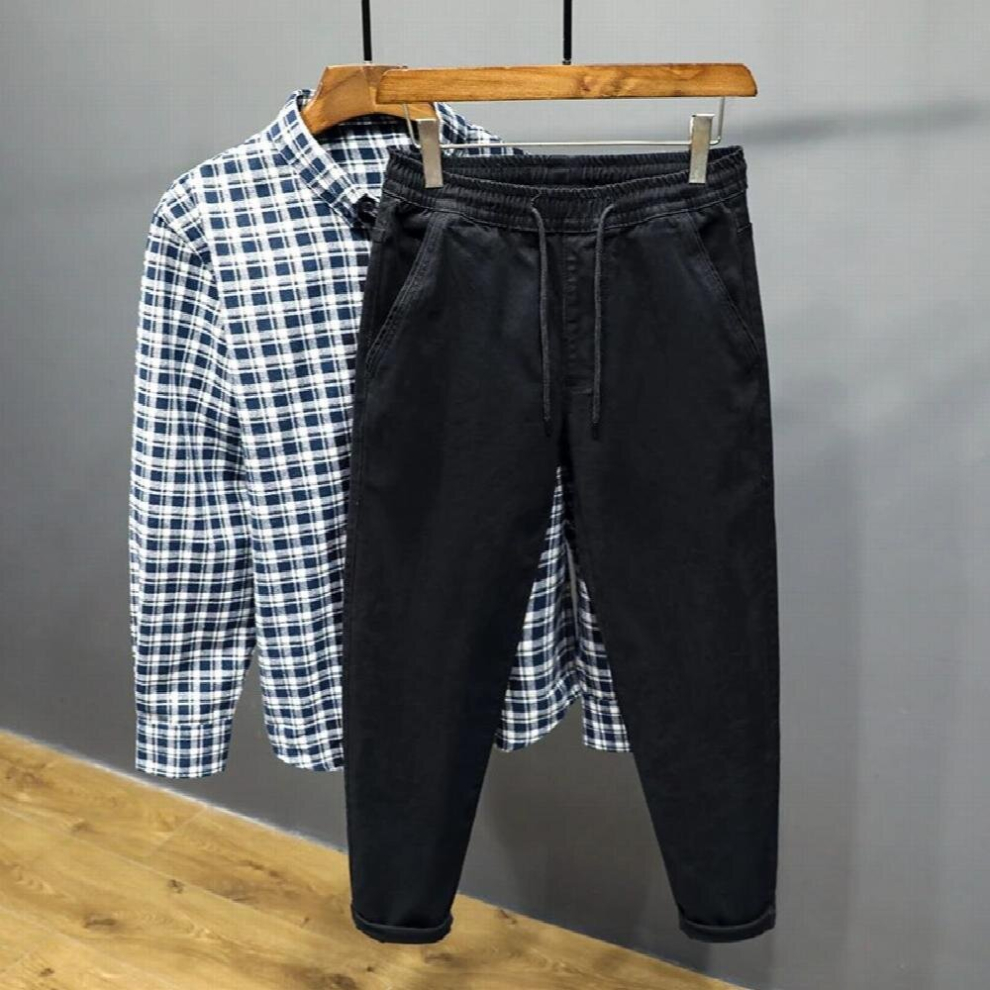 Spring Summer Jogging Cotton Hip Hop Casual Khaki Mens Jogger Pants Green Navy Streetwear-image-OPC-PCQQFCY-NEW