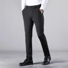Summer Thin Mens Trousers Silky Ironing-Free Anti-Wrinkle Business Casual Ice Silk Men Pants