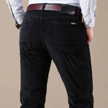 6 Colors Mens Thick Corduroy Casual Pants Winter Style Business Stretch Regular Fit Trousers Male Clothes,6686