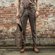 Winter Mens Woolen Clothing Suit Pants Casual Straight Business Long Trousers Male Clothing L54