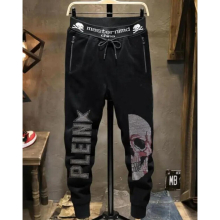 arrival Thin mens casual drilling pants slim Leggings mens scalded skull elastic pants