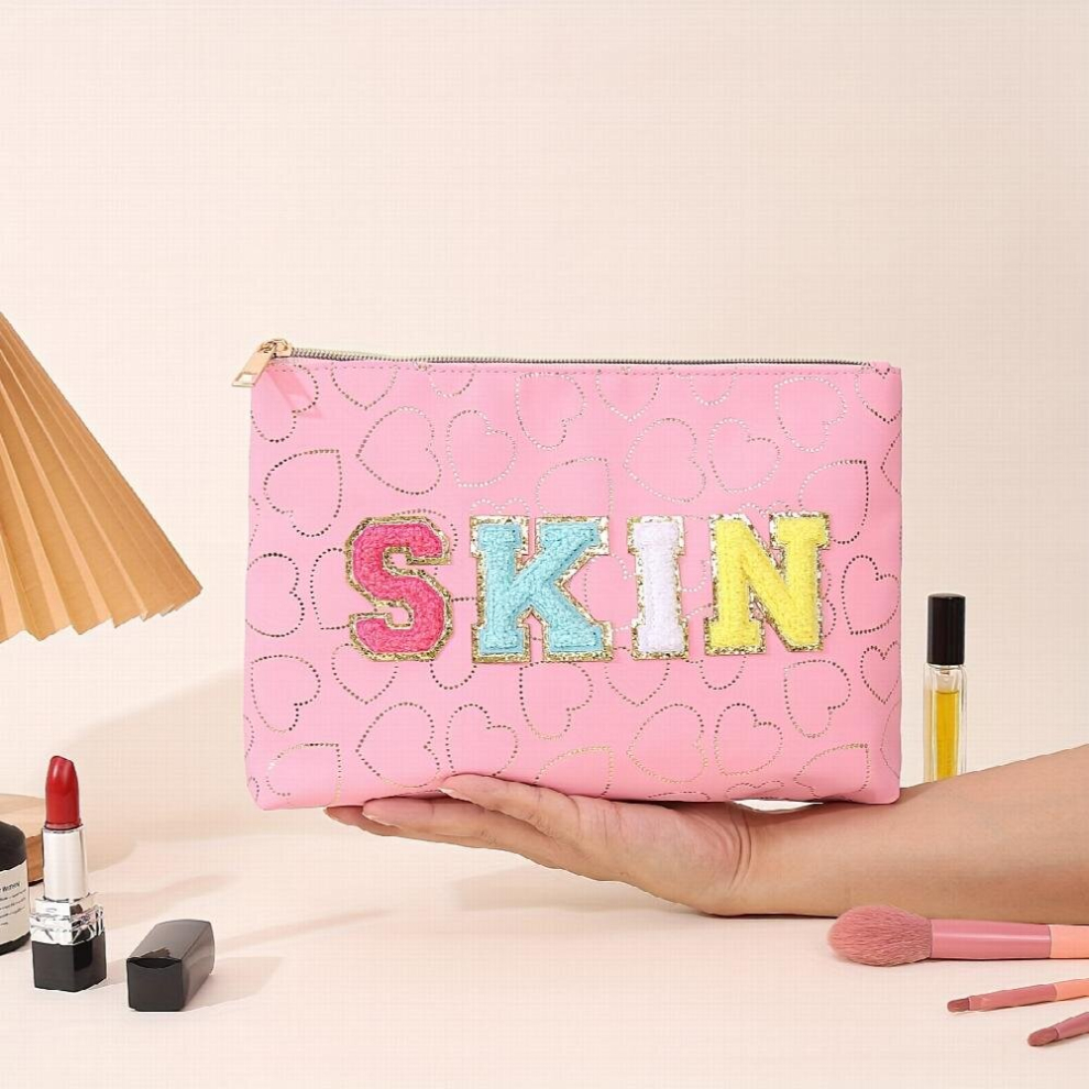 Small Cosmetic Bag Roomy Makeup Bags lipstick Pouch Zipper Pouch Great For Women Travel Waterproof Toiletry Bag Accessories Organizer