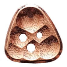 Dill Triangle Metal Buttons  Rose Gold - each