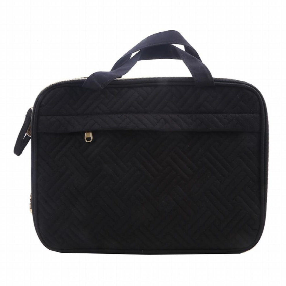 Black Travel Toiletry Bag For Women Portable Makeup Organizer Large Capacity Cosmetic Makeup Travel Bag For Travel Full Sized Toiletries
