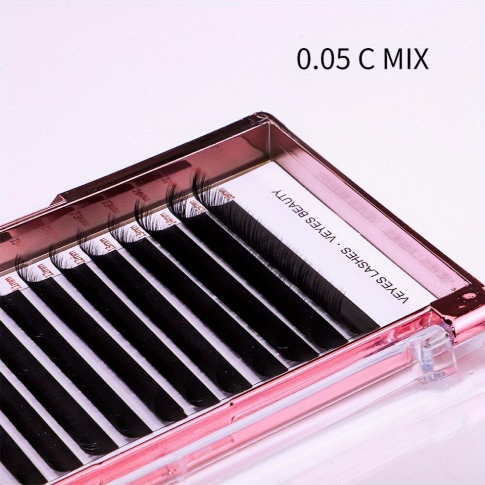 Multicoloured Eyelash Extensions 8 16Mm Mix Pbt Silk Volume Lashes