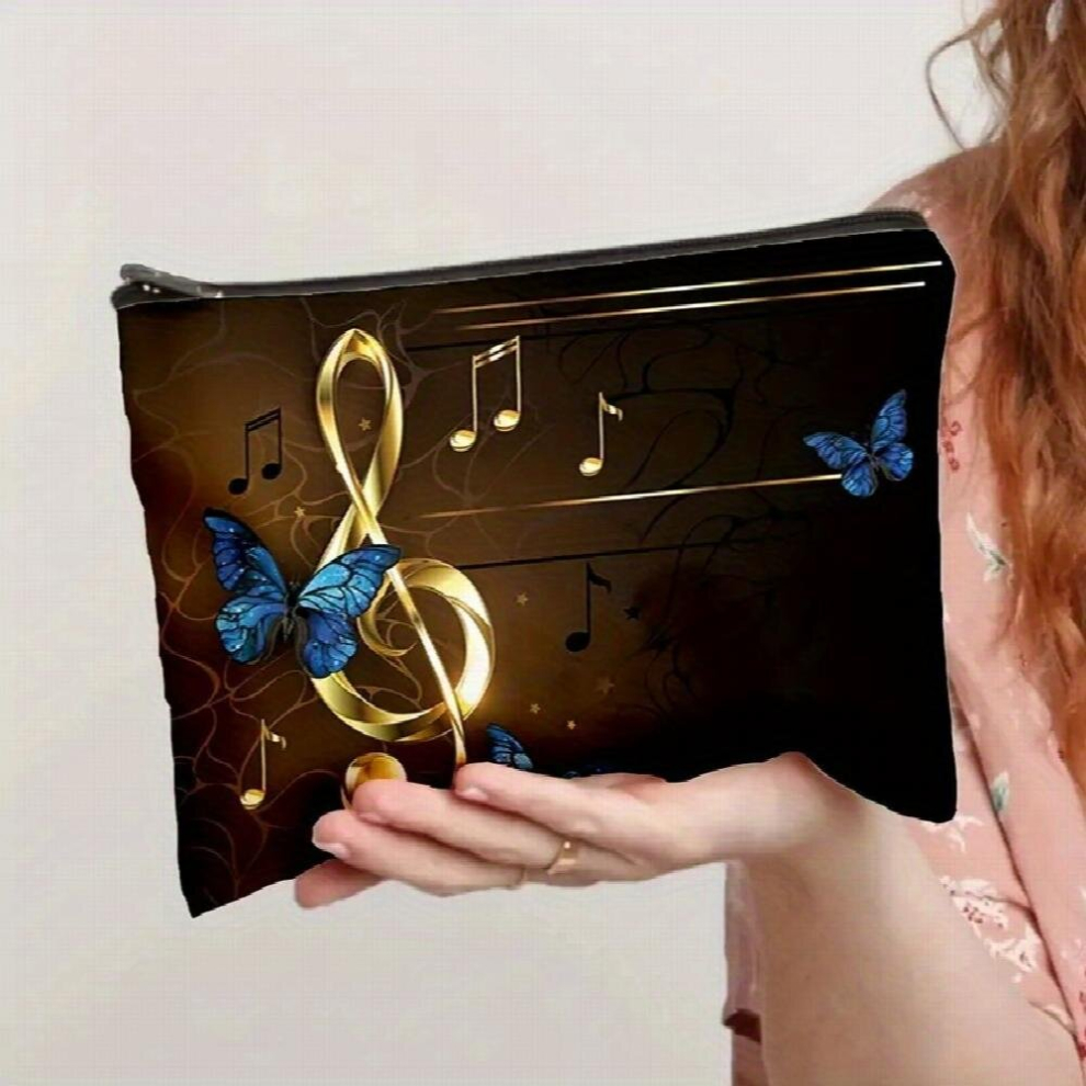 Zipper Clutch Bag Multifunctional Makeup Bag Portable Versatile Carry On Bag Lightweight Toiletry Wash Bag