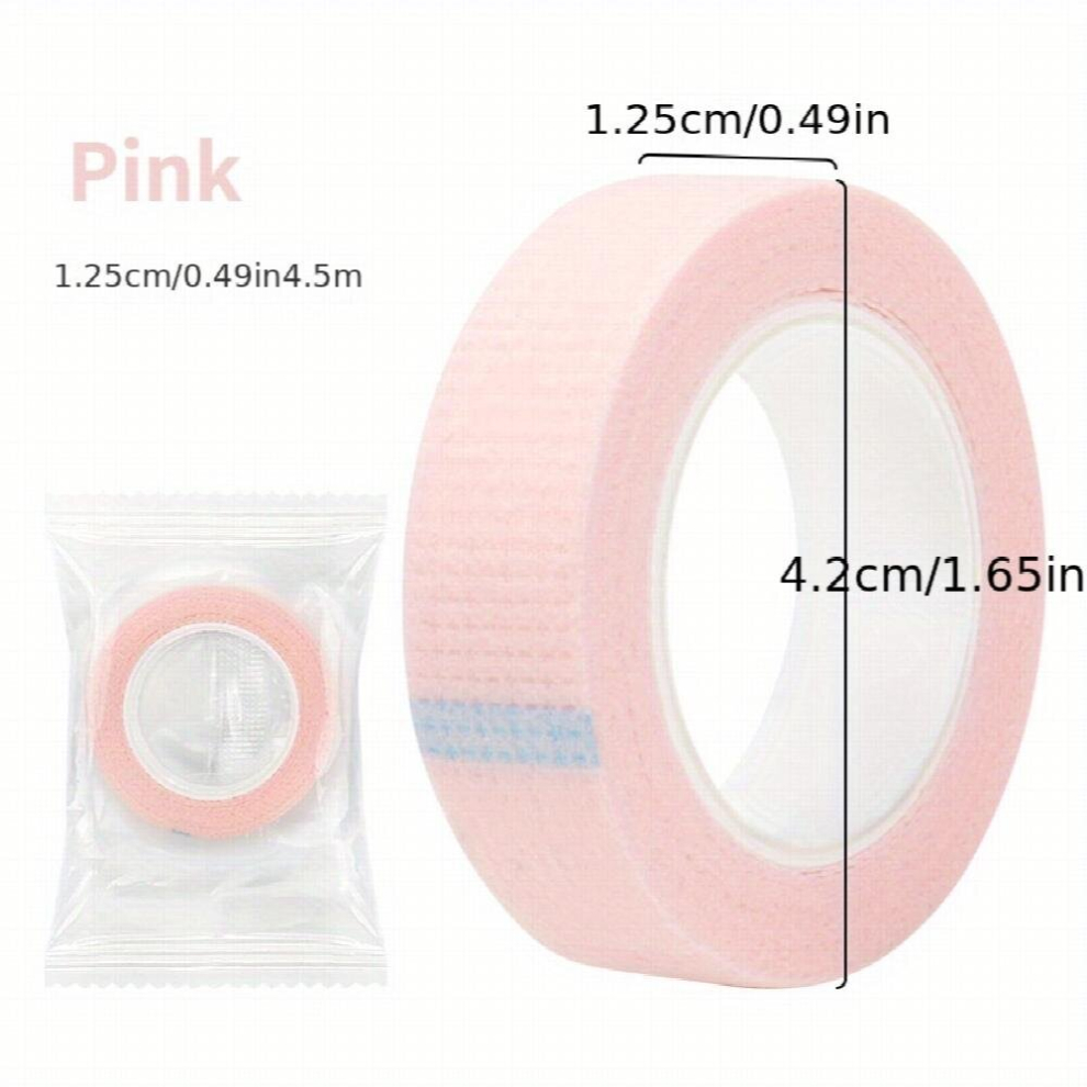 Pink Breathable Lash Tape For Eyelash Extension Under Eye Tape Eyelash Extension Supplies Easy To Tear Medical Tape Eyelash Extension Tape