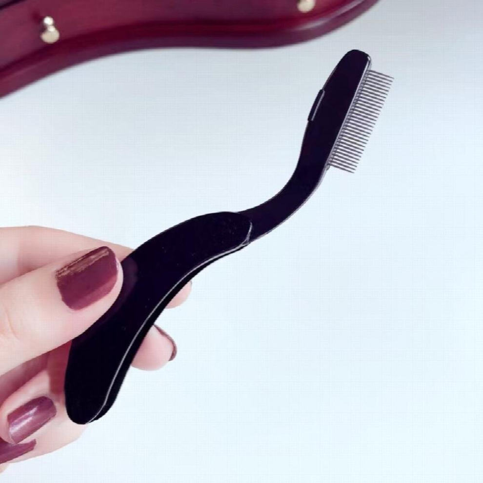 1pc Professional Metal Teeth Eyelash Comb for Perfectly Defined Lashes and Brows