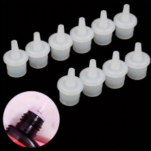 10Pcs Eyelash Glue Bottle Replacement Nozzle Caps Lash Glue Bottle Replacement Plug Mouth Tips for Home or Beauty Salon Eyelash Extension Tool