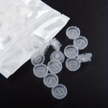 100Pcs Disposable Eyelashes Blossom Cup Eyelashes Glue Holder Plastic Stand Quick Flowering For Eyelashes Extension Makeup Tools