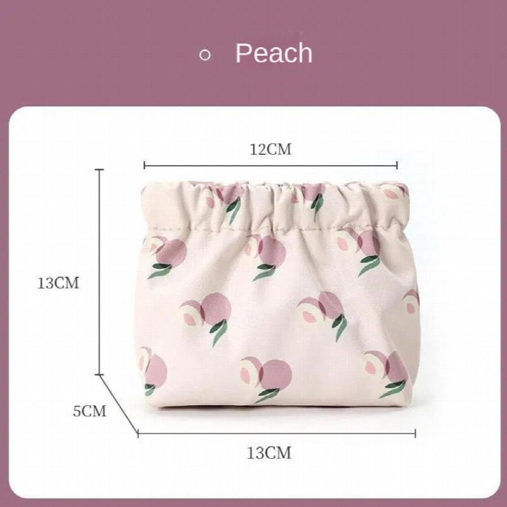 Pocket Cosmetic Bag Portable No Zipper Self closing Small Makeup Pouch For Women Mini Travel Storage Bag For Cosmetics Headphones Jewelry