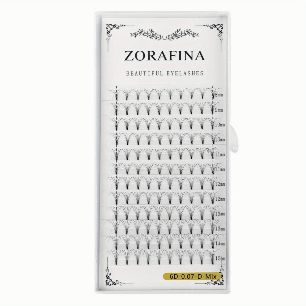Multicoloured 6D Grafting False Eyelashes C D Curling Premade Fans Lashes Cluster Lashes Extension Makeup Tool