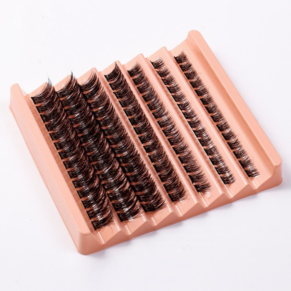 Multicoloured Lash Clusters 96Pcs Individual Cluster Lashes Diy Eyelash Extension Thin Band Reusable Soft Glue Bonded Lash Extensions