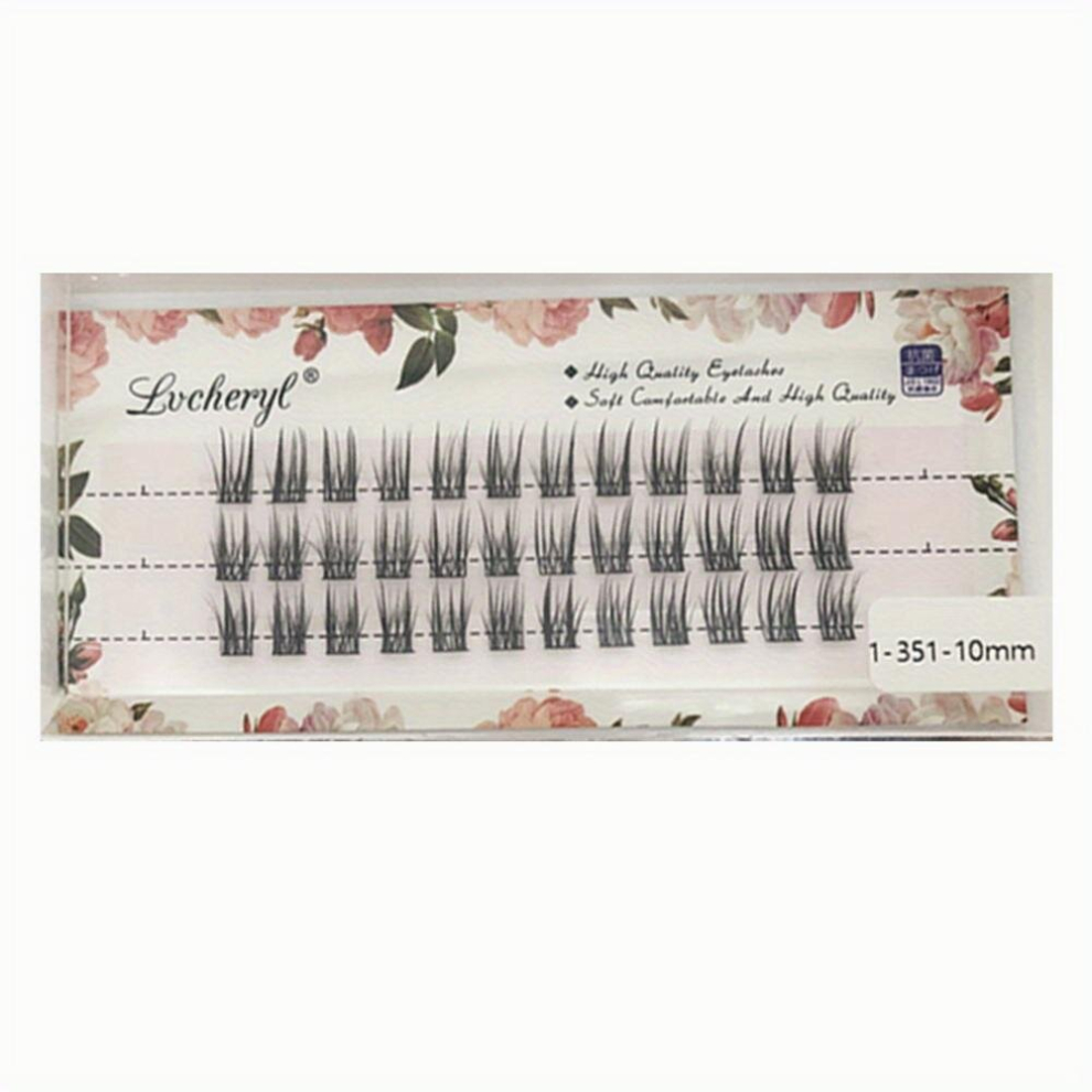 36 Clusters Natural Segmented Eyelash Extension With False Eyelashes Cos Little Devil Double Fishtail Lash Extension Set Hair Simulation Segmented Gra