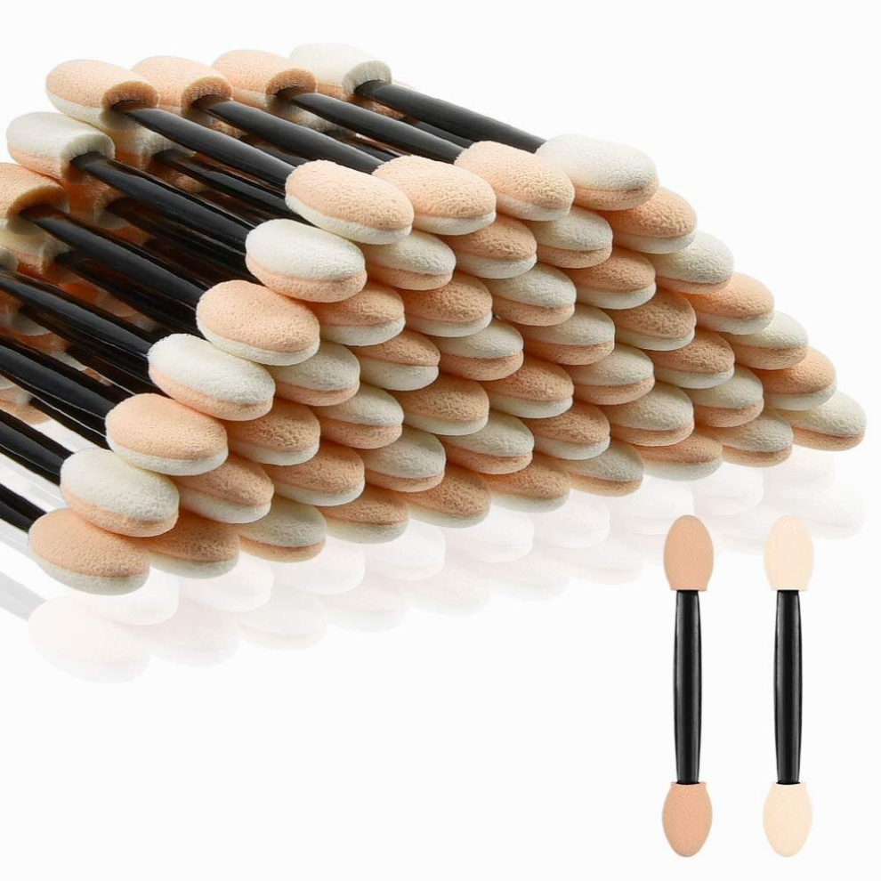 Multicoloured 20Pcs Double Sided Eyeshadow Applicator For Smooth And Even Application Perfect For Women And Girls