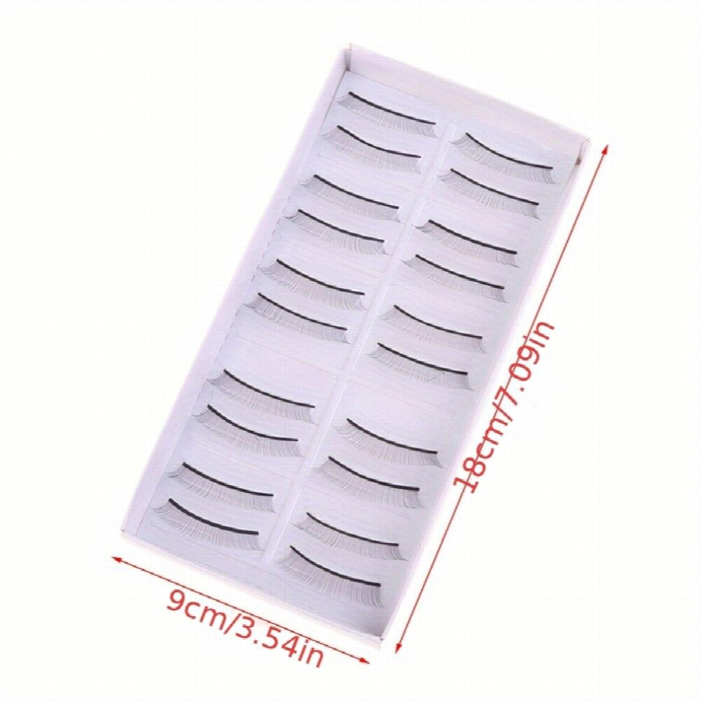 10 pairs Beginner Eyelash Extensions Practice Lashes Self Grafting Strips for Training 6mm and 8mm Sizes