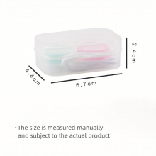 Lens Case Colorful Lens Box Left Right Eyes Holder Container Outdoor Mini Lens Soak Storage Kit For Travel & Home