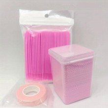 Eyelashes Extension Set 400pcs Lash Extension Glue Wipes 100pcs Micro Applicator Brush Eyelash Tape Professional Eyelash Tool Kit